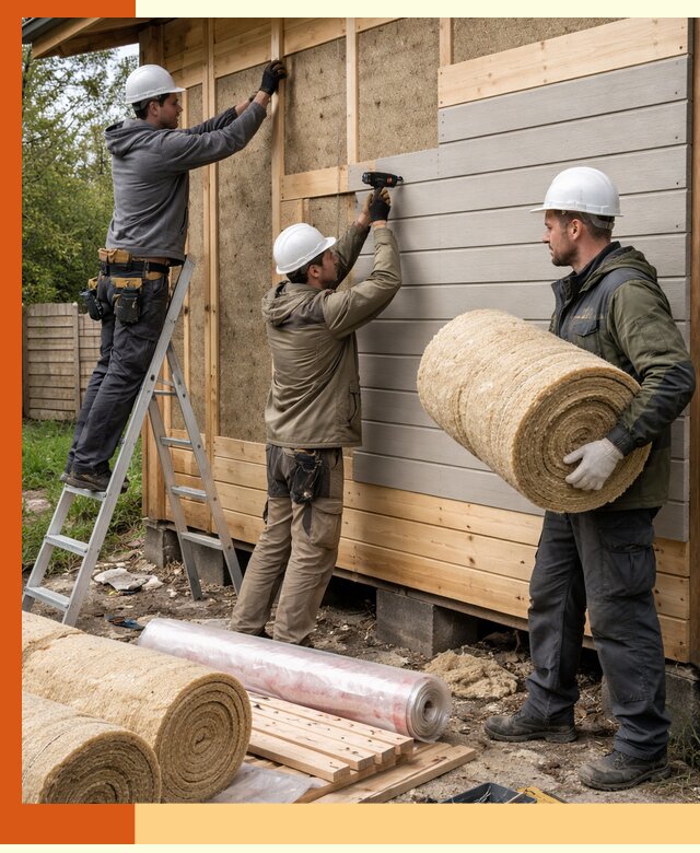 Утепление бани снаружи в Стерлитамаке профессионально и надежно