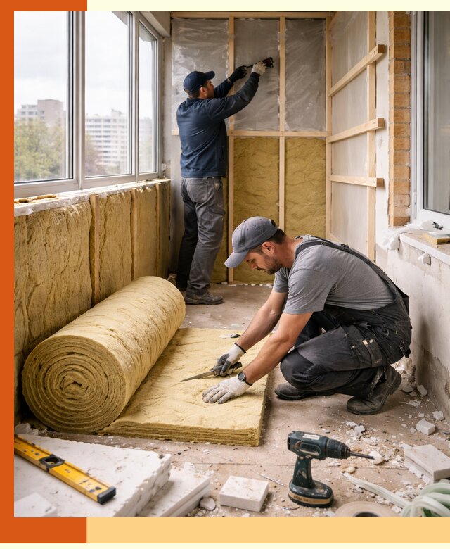 Утепление балкона под ключ в Стерлитамаке качественно и быстро