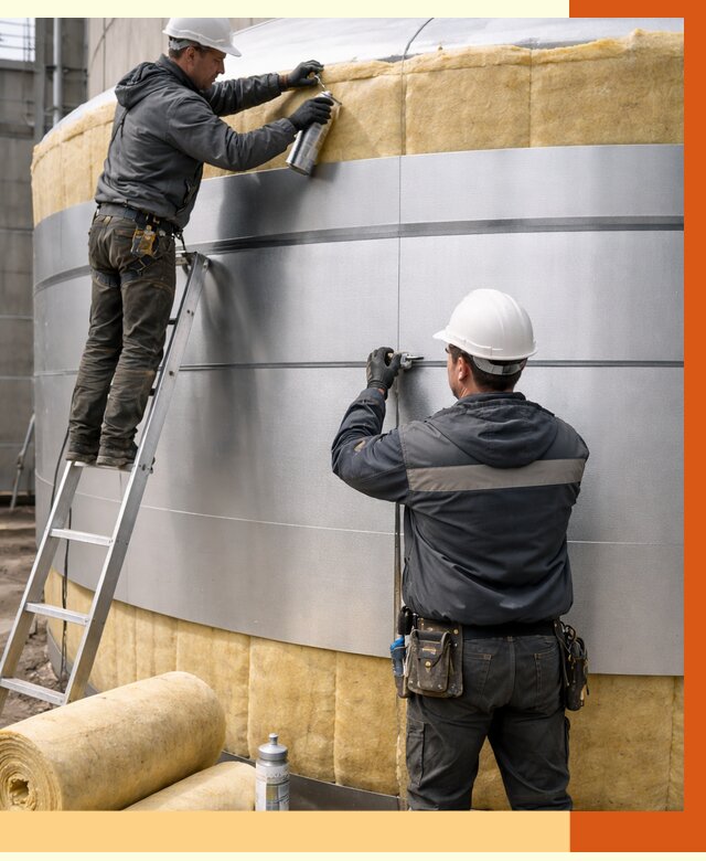 Утепление цистерны в Стерлитамаке пенополиуретаном от 14934 руб. под ключ | ТепломастерСтм