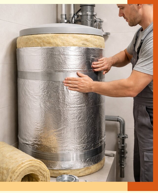 Утепление бойлера в Стерлитамаке от 4635 руб. под ключ | Утепление ППУ | ТепломастерСтм