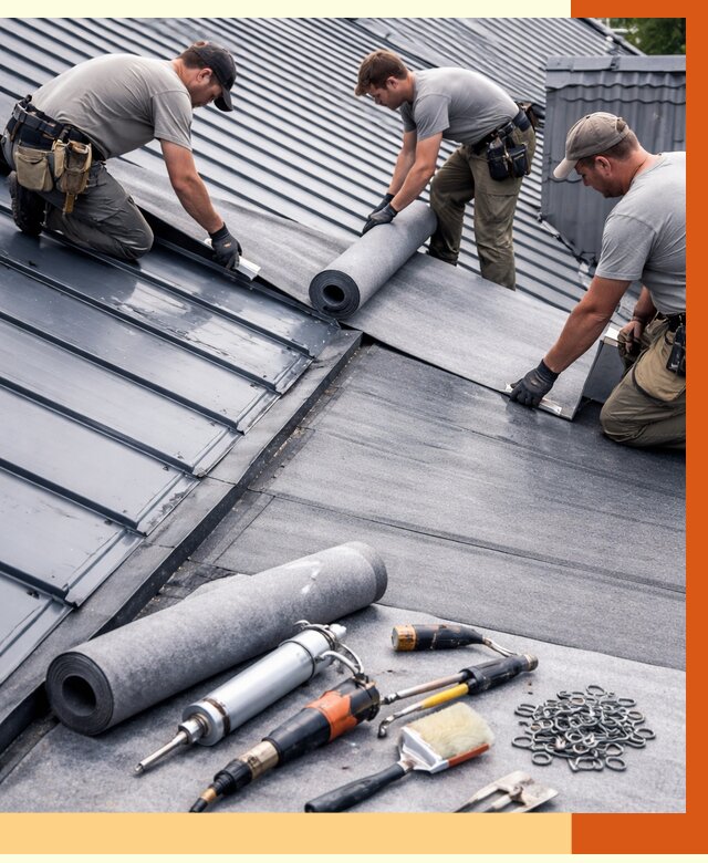 Гидроизоляция металлической кровли полимочевиной в Стерлитамаке от 8754 руб. | ТепломастерСтм