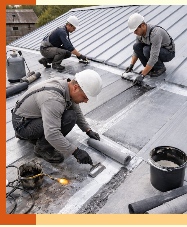 Гидроизоляция металлической кровли с гарантией в Стерлитамаке